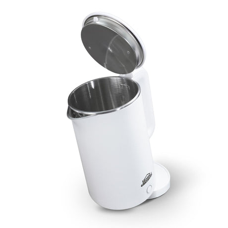 Hervidor Blanco y Plateado de Acero Inoxidable 21.5x25.4cm Para 1.9 Litros - HERVIDORES | Bylmo