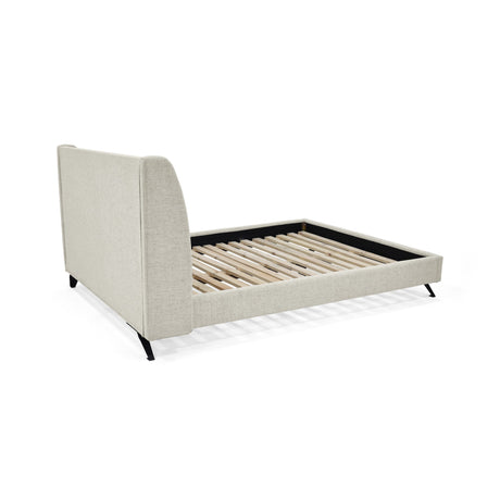 Cama Siena Taupe y Negro 162x97cm para Colchón Doble 140 X 190 Cm con Cabecero - CAMAS | Bylmo