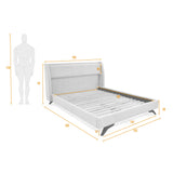 Cama Siena Taupe y Negro 162x97cm para Colchón Doble 140 X 190 Cm con Cabecero - CAMAS | Bylmo