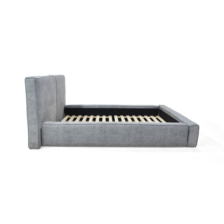 Cama Lennon Plata 210x92cm para Colchón Queen 160 X 190 Cm con Cabecero - CAMAS | Bylmo