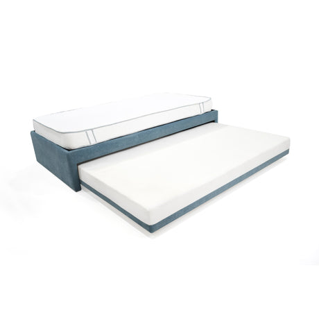 Cama Nido Infantil Finlandia Indigo y Cromado 105x37cm para Colchón Sencillo 100 X 190 Cm con Colchoneta - CAMAS | Bylmo