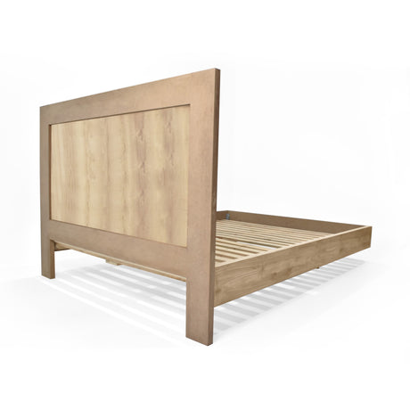 Cama Libia Duna y Natural 146x90cm para Colchón Doble 140 X 190 Cm con Cabecero - CAMAS | Bylmo