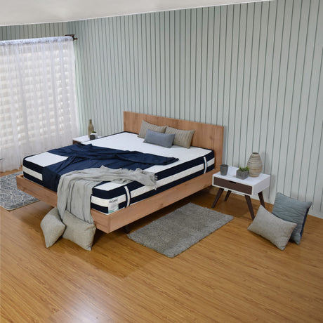 Cama Libia Mácula y Natural 146x90cm para Colchón Doble 140 X 190 Cm con Cabecero - CAMAS | Bylmo