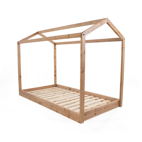 Cama Infantil Montessori Caoba 107x151cm para Colchón Sencillo 100 X 190 Cm - CAMAS | Bylmo