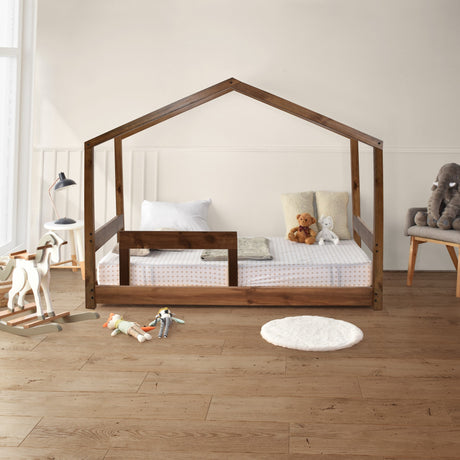 Cama Infantil Lazio Caoba 108x160cm para Colchón Sencillo 100 X 190 Cm - CAMAS | Bylmo