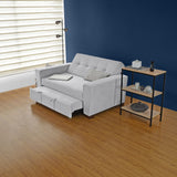 Sofacama Hamburgo Plata 160x86cm de Dos Puestos Recinable con Apoya Brazos - SOFAS Y POLTRONAS | Bylmo