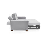 Sofacama Hamburgo Plata 160x86cm de Dos Puestos Recinable con Apoya Brazos - SOFAS Y POLTRONAS | Bylmo