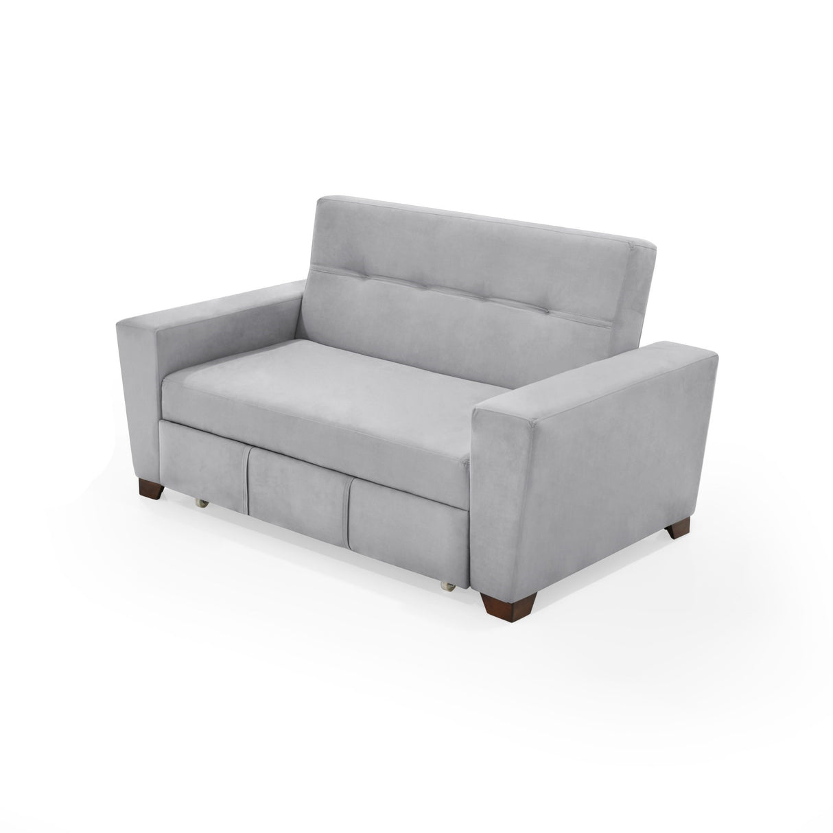 Sofacama Hamburgo Plata 160x86cm de Dos Puestos Recinable con Apoya Brazos - SOFAS Y POLTRONAS | Bylmo