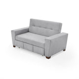 Sofacama Hamburgo Plata 160x86cm de Dos Puestos Recinable con Apoya Brazos - SOFAS Y POLTRONAS | Bylmo