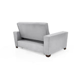 Sofacama Hamburgo Plata 160x86cm de Dos Puestos Recinable con Apoya Brazos - SOFAS Y POLTRONAS | Bylmo