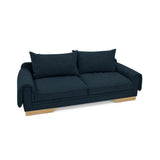 Sofá Daytona Plomo 218x80cm de Tres Puestos con Apoya Brazos - SOFAS Y POLTRONAS | Bylmo