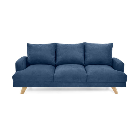 Sofá Lisboa Indigo 192x85cm de Tres Puestos con Apoya Brazos - SOFAS Y POLTRONAS | Bylmo