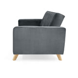 Sofá Baru Gris 152x83cm de Dos Puestos con Apoya Brazos - SOFAS Y POLTRONAS | Bylmo