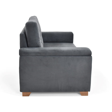 Sofá Zamora Gris 150x85cm de Dos Puestos con Apoya Brazos - SOFAS Y POLTRONAS | Bylmo