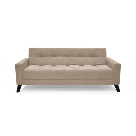 Sofacama Sahara Taupe 206x82cm de Tres Puestos Recinable con Apoya Brazos - SOFAS Y POLTRONAS | Bylmo
