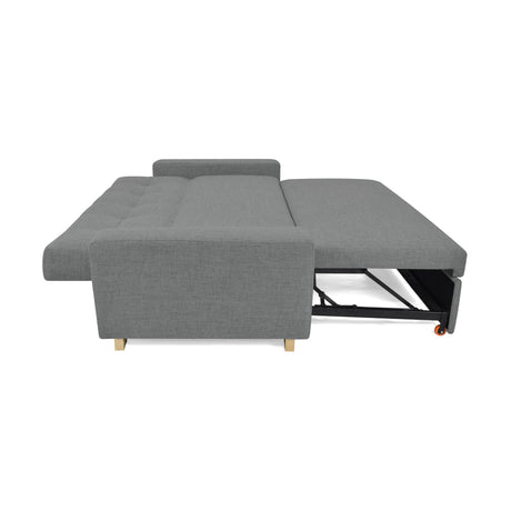 Sofacama Hamburgo Gris 210x87cm de Tres Puestos Recinable con Apoya Brazos - SOFAS Y POLTRONAS | Bylmo