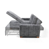 Sofacama Derecho Apolo Gris 220x92cm De Tres Puestos Reclinable Con Apoya Brazos - SOFAS Y POLTRONAS | Bylmo
