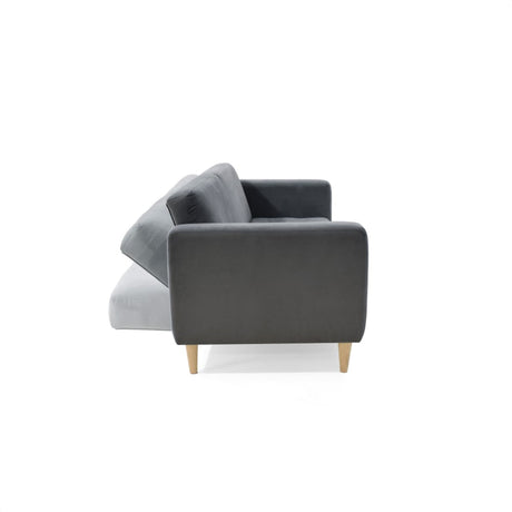 Sofacama Babilonia Gris 205x86cm de Tres Puestos Recinable con Apoya Brazos - SOFAS Y POLTRONAS | Bylmo