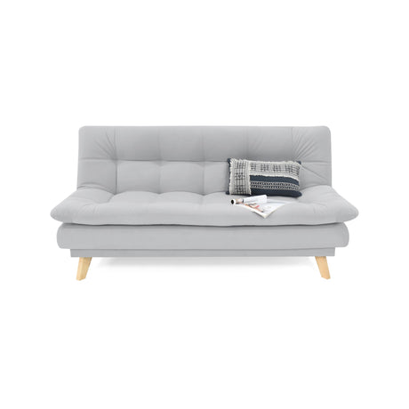 Sofacama Munich Plata 180x85cm de Tres Puestos Recinable Resistente a Rasguños - SOFAS Y POLTRONAS | Bylmo