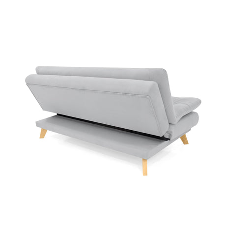 Sofacama Munich Plata 180x85cm de Tres Puestos Recinable Resistente a Rasguños - SOFAS Y POLTRONAS | Bylmo