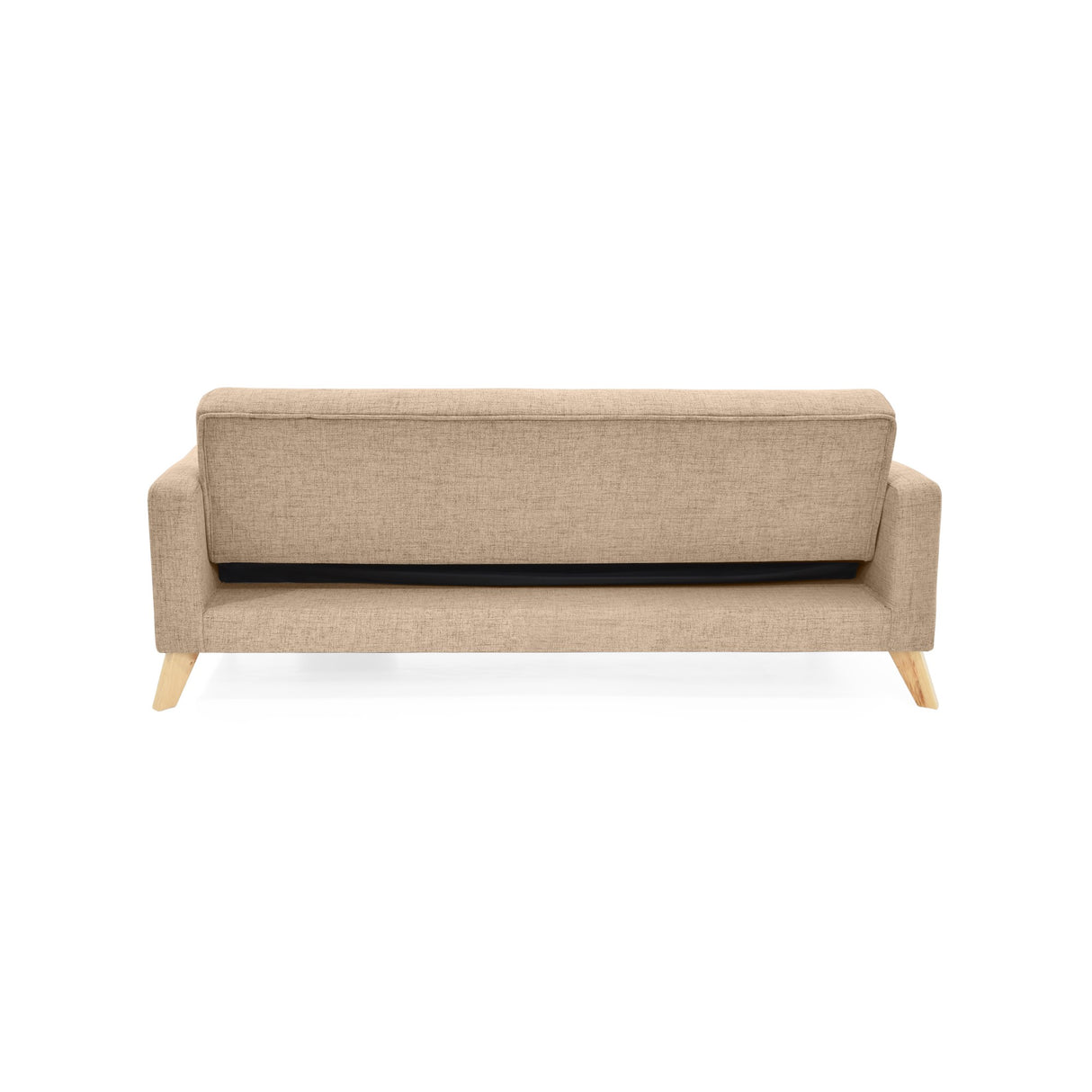 Sofacama Sion Beige 206x82cm de Tres Puestos Recinable con Apoya Brazos - SOFAS Y POLTRONAS | Bylmo