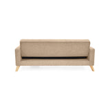 Sofacama Sion Beige 206x82cm de Tres Puestos Recinable con Apoya Brazos - SOFAS Y POLTRONAS | Bylmo
