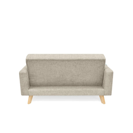 Sofá Barza Taupe 150x83cm de Dos Puestos con Apoya Brazos - SOFAS Y POLTRONAS | Bylmo