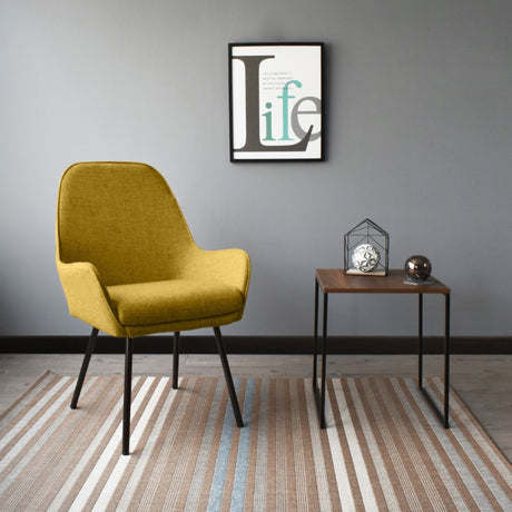 Poltrona Noruega Mostaza 58x91cm de Un Puesto con Apoya Brazos - SOFAS Y POLTRONAS | Bylmo