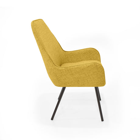 Poltrona Noruega Mostaza 58x91cm de Un Puesto con Apoya Brazos - SOFAS Y POLTRONAS | Bylmo