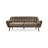 Sofá Roma Taupe 194x78cm de Tres Puestos con Apoya Brazos - SOFAS Y POLTRONAS | Bylmo