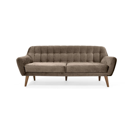 Sofá Roma Taupe 194x78cm de Tres Puestos con Apoya Brazos - SOFAS Y POLTRONAS | Bylmo