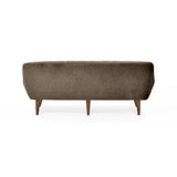 Sofá Roma Taupe 194x78cm de Tres Puestos con Apoya Brazos - SOFAS Y POLTRONAS | Bylmo