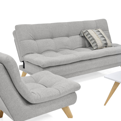 Sala Munich Plata 180x85cm de Cuatro Puestos Recinable - SOFAS Y POLTRONAS | Bylmo