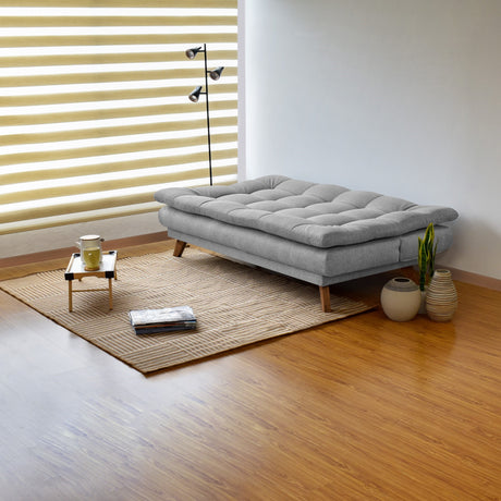 Sofacama Munich Plata 180x85cm de Tres Puestos Recinable - SOFAS Y POLTRONAS | Bylmo