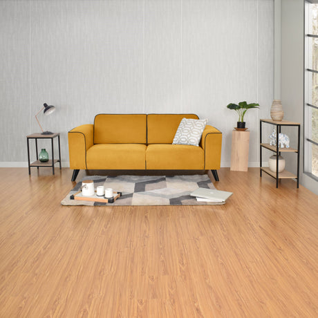 Sofá Lotus Mostaza 190x83cm de Dos Puestos con Apoya Brazos - SOFAS Y POLTRONAS | Bylmo