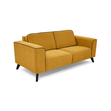 Sofá Lotus Mostaza 190x83cm de Dos Puestos con Apoya Brazos - SOFAS Y POLTRONAS | Bylmo