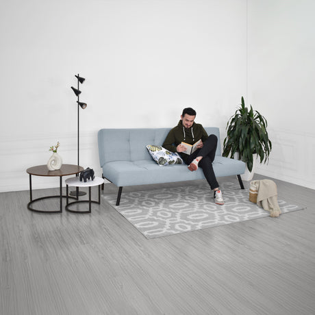 Sofacama Asher Plata 184x80cm de Tres Puestos Recinable - SOFAS Y POLTRONAS | Bylmo