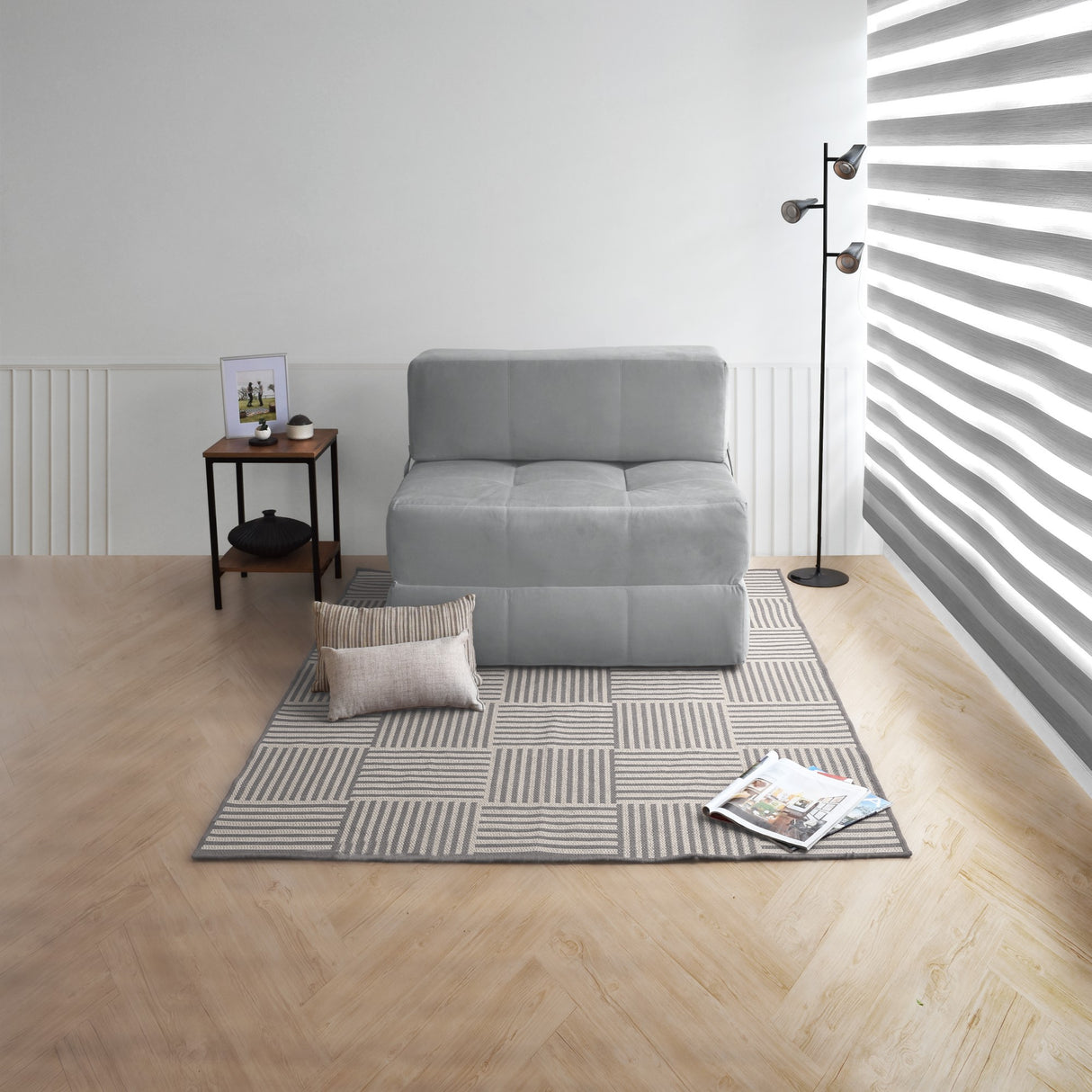 Sofacama Bosnia Gris 102x78cm de Un Puesto Recinable - SOFAS Y POLTRONAS | Bylmo