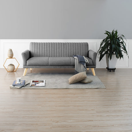 Sofacama Pensilvania Gris 205x87cm de Tres Puestos Recinable con Apoya Brazos - SOFAS Y POLTRONAS | Bylmo