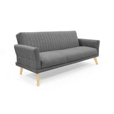Sofacama Pensilvania Gris 205x87cm de Tres Puestos Recinable con Apoya Brazos - SOFAS Y POLTRONAS | Bylmo