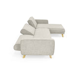 Sofacama Chelsea Taupe 175x76cm de Cinco Puestos Recinable con Apoya Brazos - SOFAS Y POLTRONAS | Bylmo