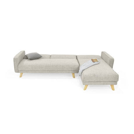 Sofacama Chelsea Taupe 175x76cm de Cinco Puestos Recinable con Apoya Brazos - SOFAS Y POLTRONAS | Bylmo