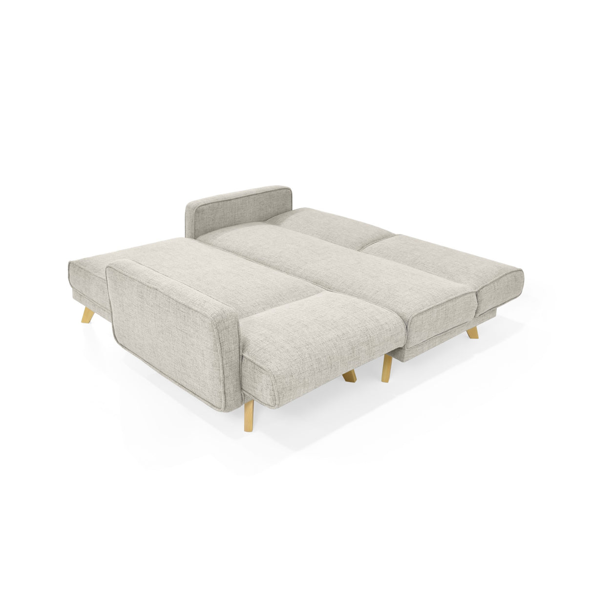 Sofacama Chelsea Taupe 175x76cm de Cinco Puestos Recinable con Apoya Brazos - SOFAS Y POLTRONAS | Bylmo