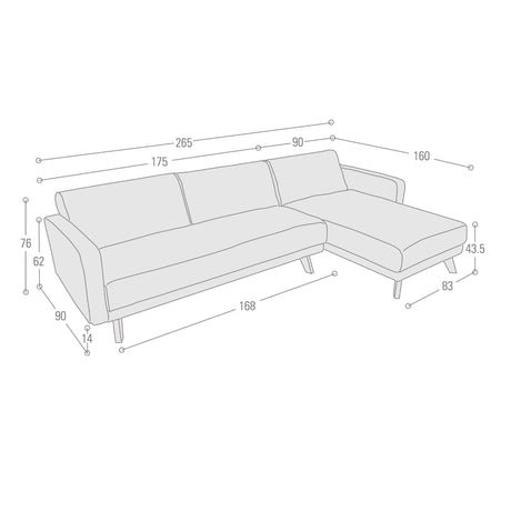 Sofacama Chelsea Taupe 175x76cm de Cinco Puestos Recinable con Apoya Brazos - SOFAS Y POLTRONAS | Bylmo