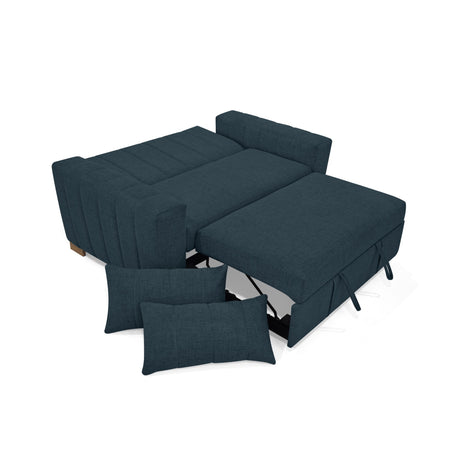 Sofacama Hannover Plomo 160x85cm de Dos Puestos Recinable con Apoya Brazos - SOFAS Y POLTRONAS | Bylmo