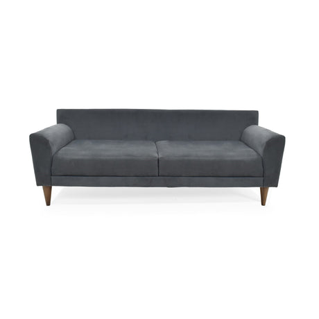 Sofá Verge Gris 190x90cm de Tres Puestos con Apoya Brazos - SOFAS Y POLTRONAS | Bylmo