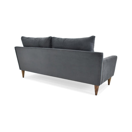 Sofá Verge Gris 190x90cm de Tres Puestos con Apoya Brazos - SOFAS Y POLTRONAS | Bylmo