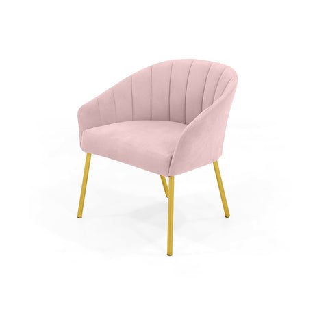 Poltrona Misaki Rosa 70x73cm de Un Puesto con Apoya Brazos - SOFAS Y POLTRONAS | Bylmo