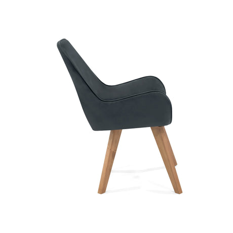 Poltrona Niza Gris 59x89cm de Un Puesto con Apoya Brazos - SOFAS Y POLTRONAS | Bylmo