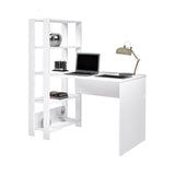 Escritorio con Biblioteca Match Blanco 120x134cm con Tres Repisas - ESCRITORIOS | Bylmo